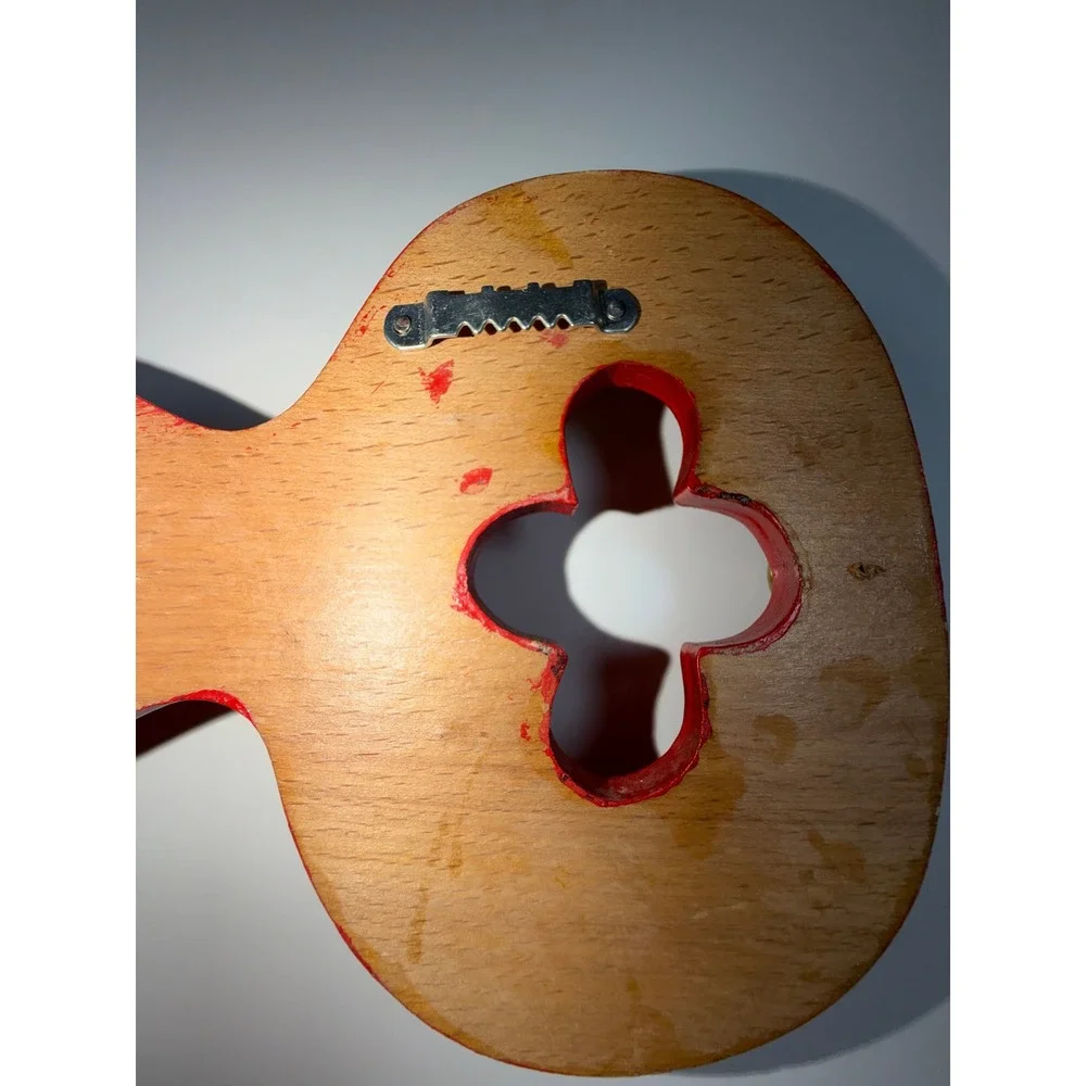 Scandinavian Wooden Key Holder Rosemaling Red Folk Art Hand Painted Wall Decor